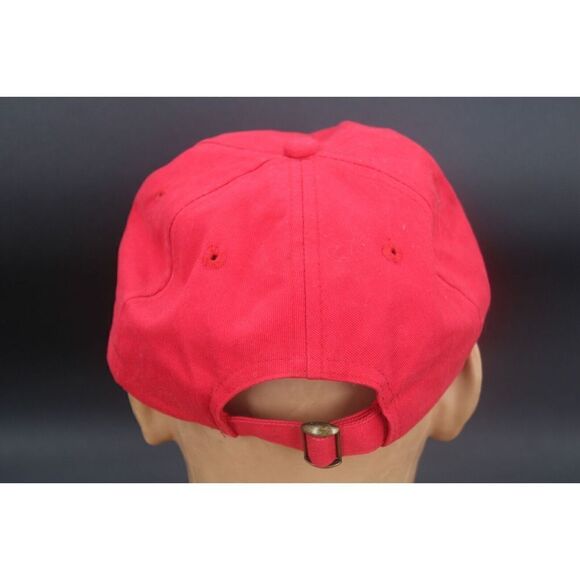 Vintage 90's Ford Motorcraft Red Adj Cotton OSFA Ball Cap - Picture 6 of 6